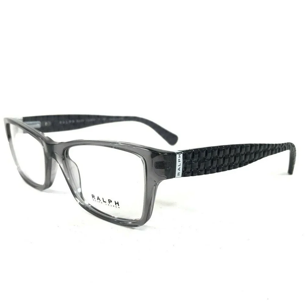 Ralph Lauren Eyeglasses Frames RA 7054 708 Clear Grey Square Ribbed 50-17-140